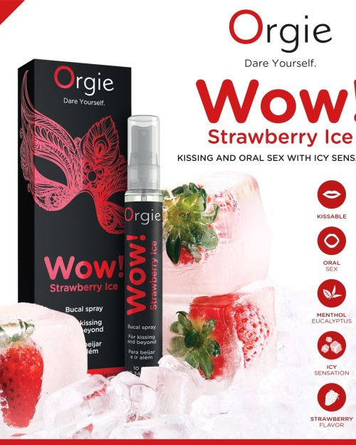 Orgie Wow Strawberry Ice Bucal Spray 10 ml