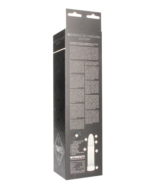 Pumped Automatische Oplaadbare Luv Penispomp Transparant