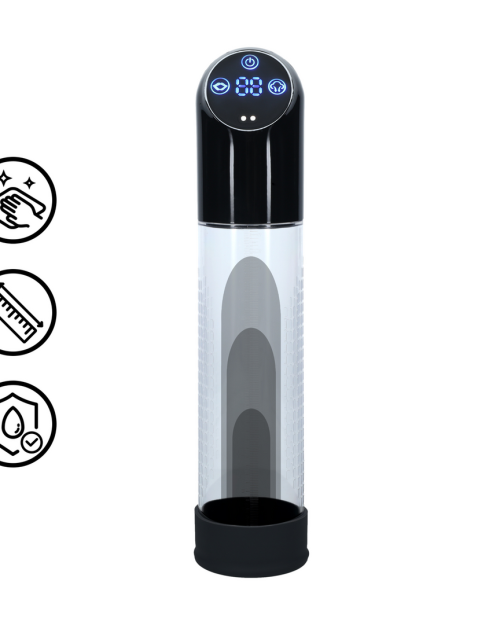 Pumped Automatische Metalen Penispomp Blauw