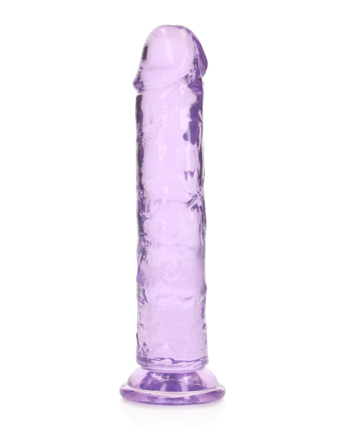 RealRock Crystal Clear Dildo 18 cm Blauw