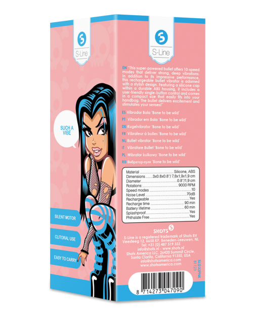 S-Line Bone To Be Wild Mini Vibrator 8 cm