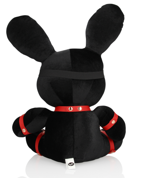 S-Line Bondage Black Velvet Knuffel Konijn