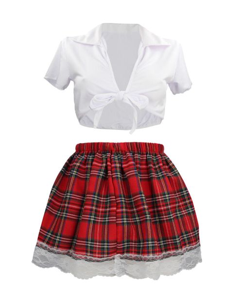 S-Line Schoolmeid Kostuum S/M