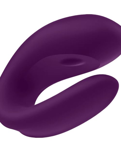 Satisfyer Double Joy Partner Vibrator Voor Koppels Met App Paars