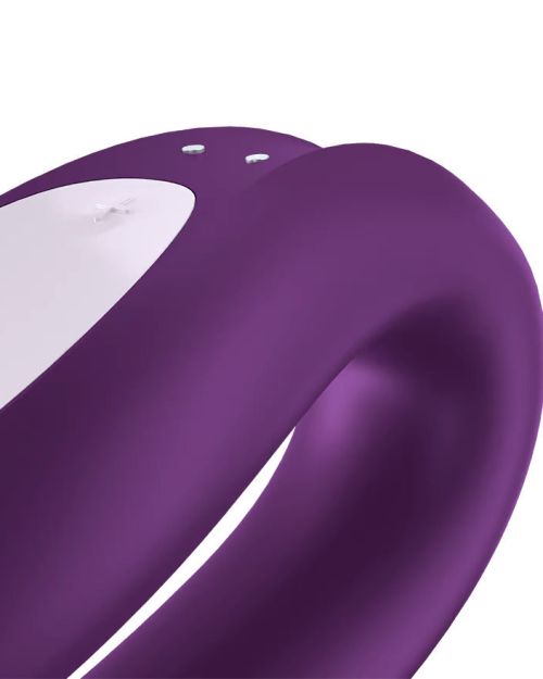 Satisfyer Double Joy Partner Vibrator Voor Koppels Met App Paars