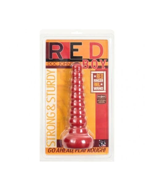 Doc Johnson Red Boy Red Ringer Buttplug Rood 21 Cm
