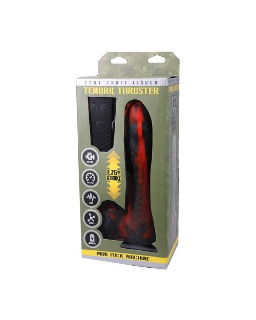 Doc Johnson Fort Troff Issued Tendril Stotende Vibrator Rood 21 Cm