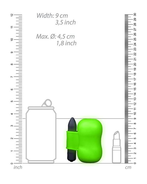 Ouch! Glow in the Dark Vibrerende Masturbator