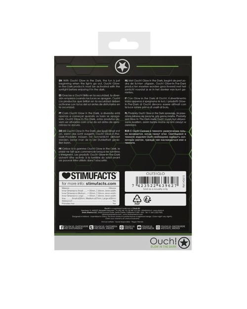 Ouch! Glow in the Dark Cockringset 3 Stuks